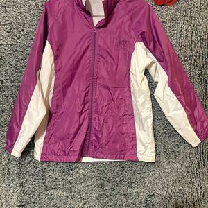 Landway Woman Windbreaker Jacket Purple Full-Zip Lightweight Size L